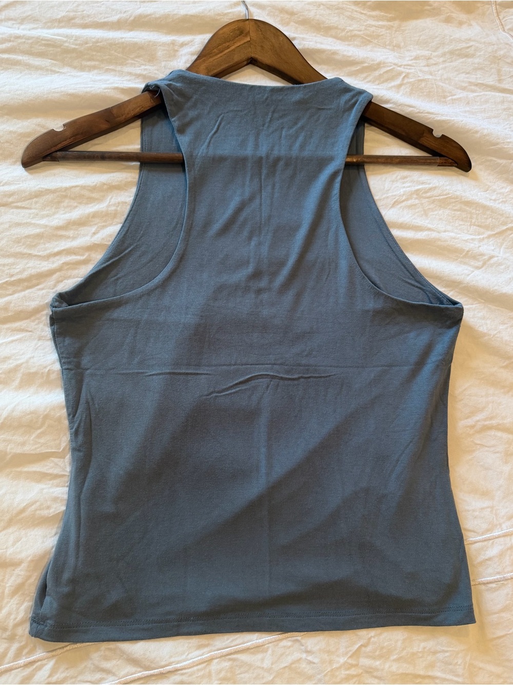 bohme Slate Blue Ribbed Tank Top - Picture 2 of 5
